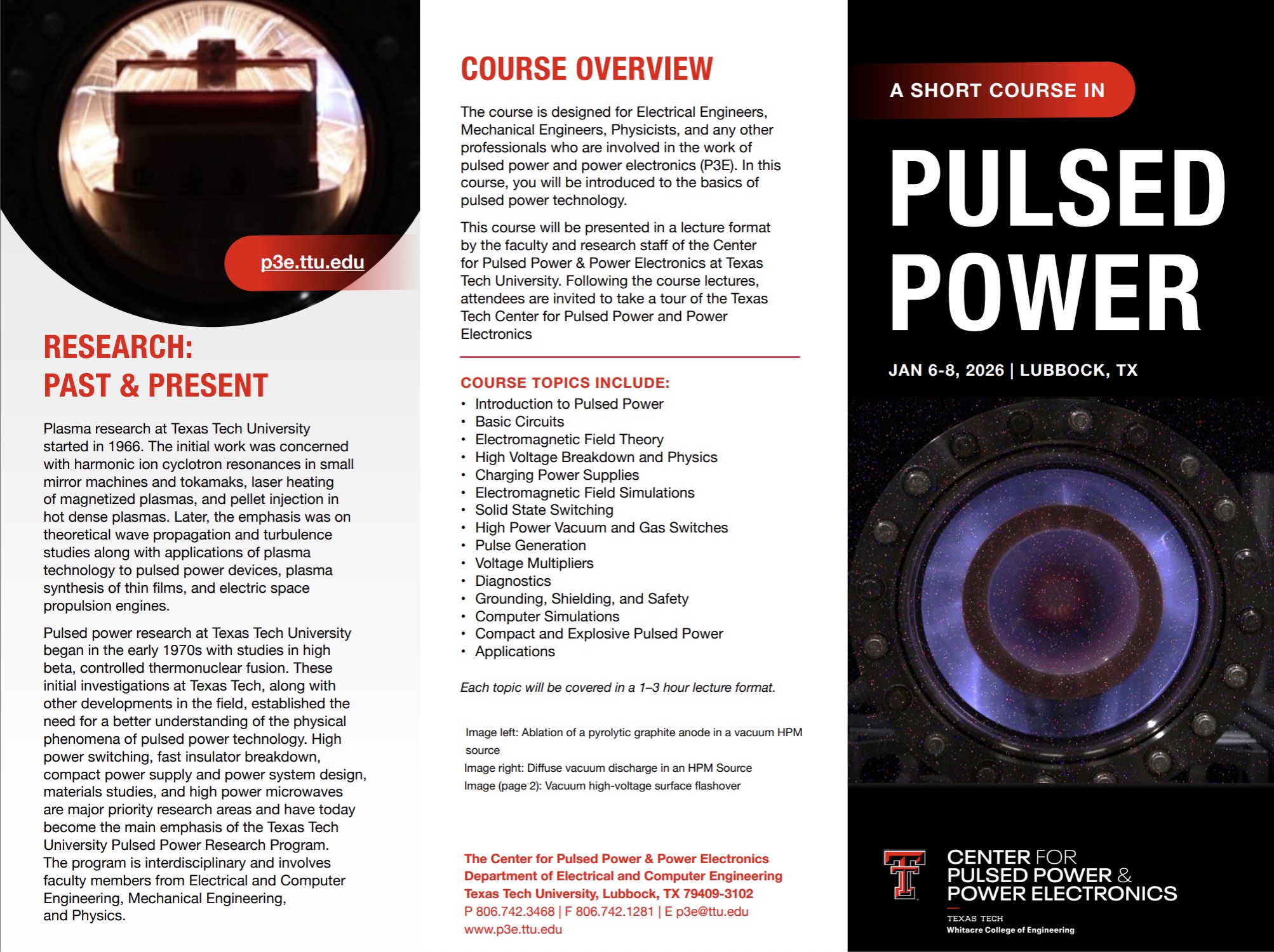 Pulsed Power 2026 Short Course